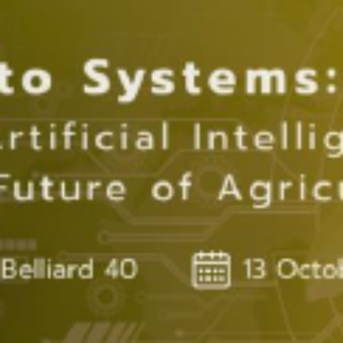 Konferencja - From Soil to Systems: Living Labs and Artificial Intelligence for a Sustainable Future of Agriculture